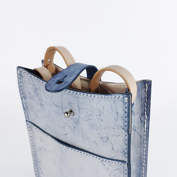 Women's Small Wax Leather Crossbody Satchel Purse Shoulder Bag for Women Chic