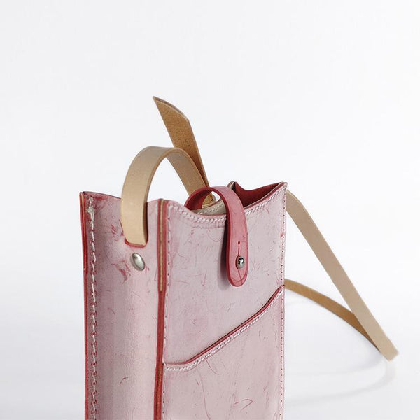 Women's Small Wax Leather Crossbody Satchel Purse Shoulder Bag for Women Cute