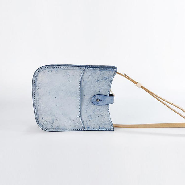 Women's Small Wax Leather Crossbody Satchel Purse Shoulder Bag for Women Durable