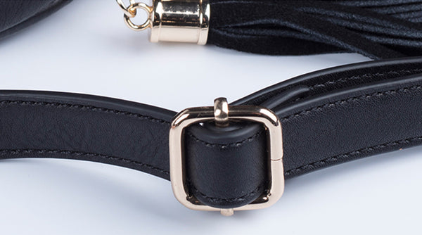 Women's Vegan Leather Round Crossbody Boho Bag With Fringe Cross Shoulder Bag For Women Vintage