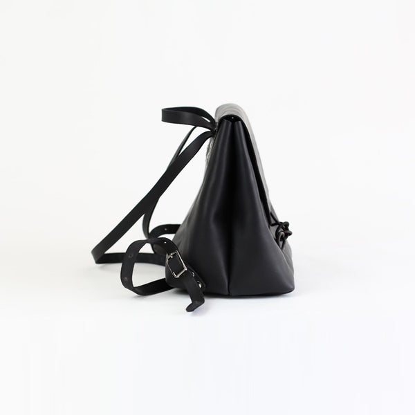 Womens Black Leather Backpack Bag Fashion Backpacks Purses for Women cool