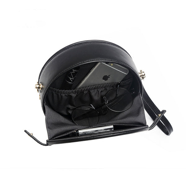 Womens Black Leather Crossbody Bags