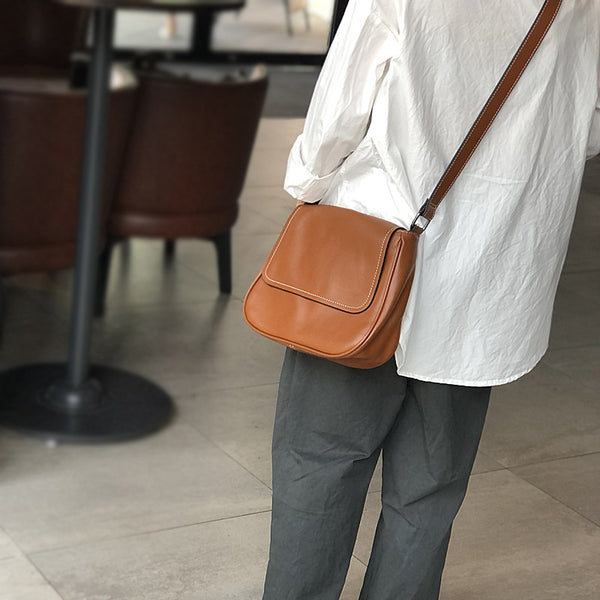 Womens Black Leather Satchel Purse Soft Leather Crossbody Bag For Women Brown