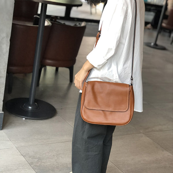 Womens Black Leather Satchel Purse Soft Leather Crossbody Bag For Women Fashion