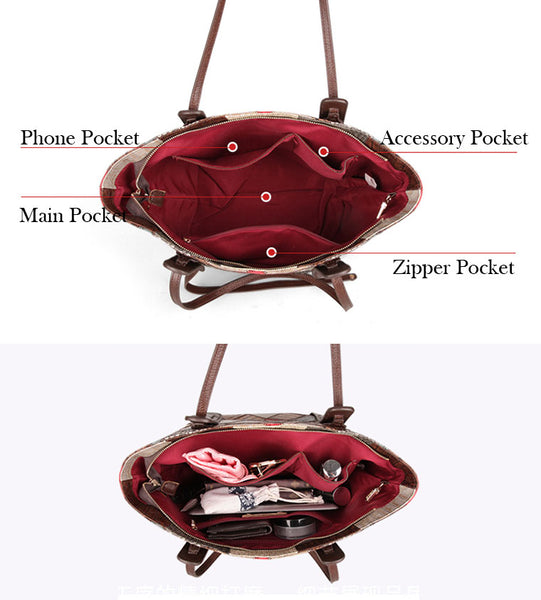 Womens Boho Leather Tote Bag Leather Shoulder Bag For Women Details