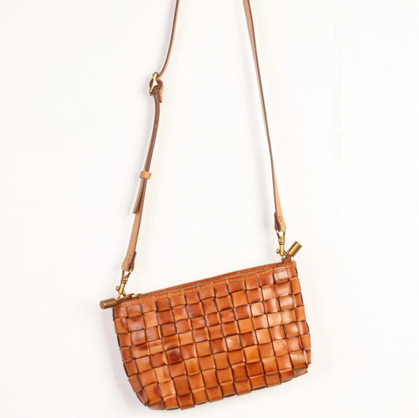 Womens Boho Sling Bag Woven Leather Crossbody Bag For Women Best