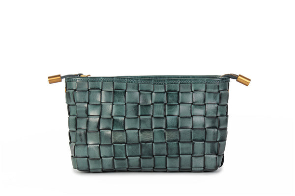 Womens Boho Sling Bag Woven Leather Crossbody Bag For Women Details