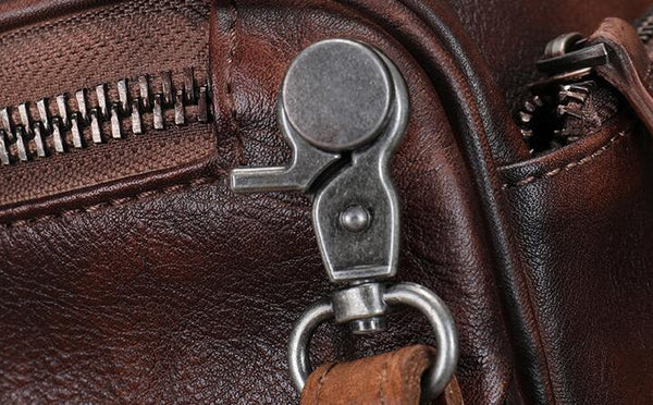 Womens Brown Leather Crossbody Saddle Bag Side Bags For Women Durable