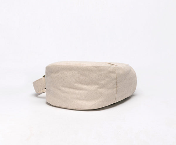 Womens Canvas Chest Bag White Crossbody Sling Bag For Women Minimalist