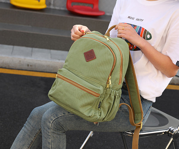 Womens Canvas Rucksack Purse Cute Backpacks For Women Badass