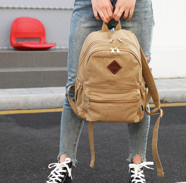Womens Canvas Rucksack Purse Cute Backpacks For Women Chic