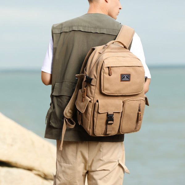 Womens Canvas Travel Backpack Rucksacks Stylish Backpacks For Women Badass