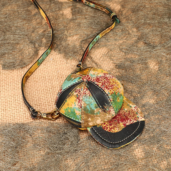 Womens Cap Shaped Mini Leather Crossbody Purse Cross Shoulder Bag Best