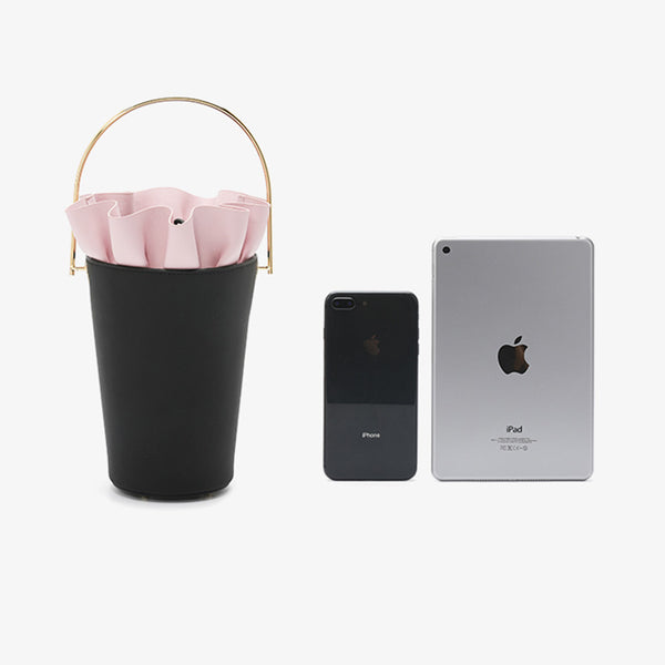 Womens Chain Crossbody Bags Leather Handbags Bucket Bag for Women chic