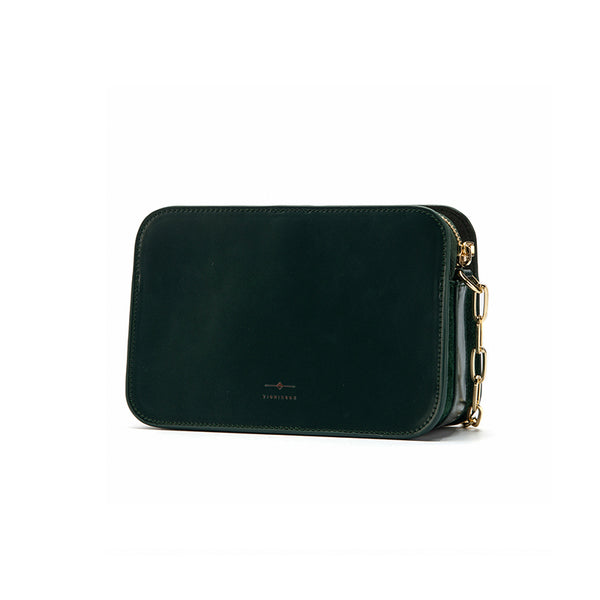 Womens Chain Leather Crossbody Bags Purse