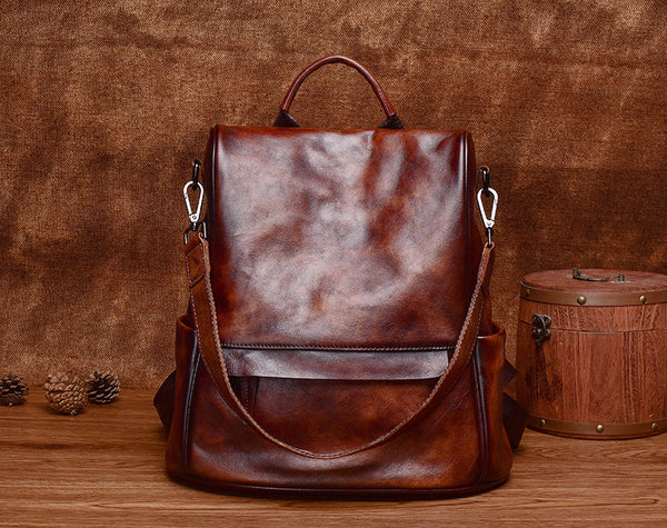 Womens Convertible Backpack Crossbody Bag Ladies Rucksack Bag Chic