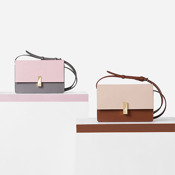 Womens Cube Bag Stylish Leather Crossbody Bags Shoulder Bag for Women designer