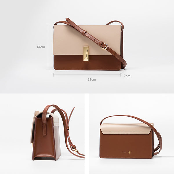 Womens Cube Bag Stylish Leather Crossbody Bags Shoulder Bag for Women gift