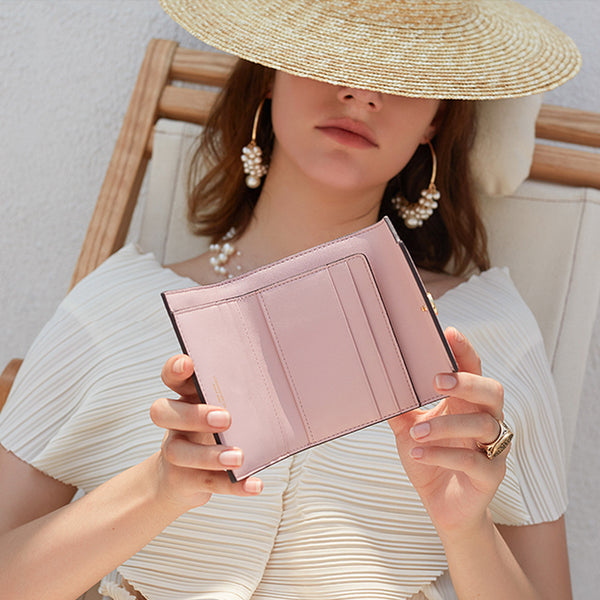 Womens Cute Leather Wallets Small Wallet Purse for Women Accessories