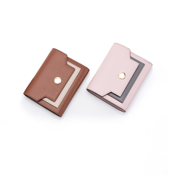 Womens Cute Leather Wallets Small Wallet Purse for Women stylish