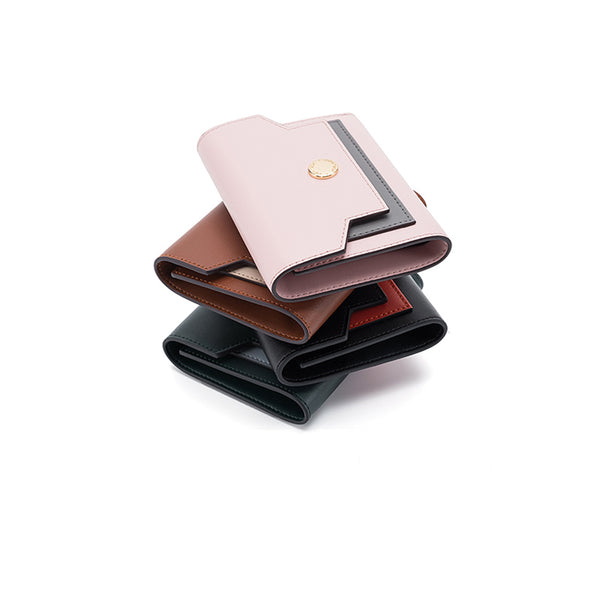 Womens Cute Leather Wallets Small Wallet Purse for Women