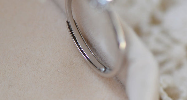 Female Sterling Silver Blue Moonstone Engagement Ring June Birthstone Jewelry For Women Details