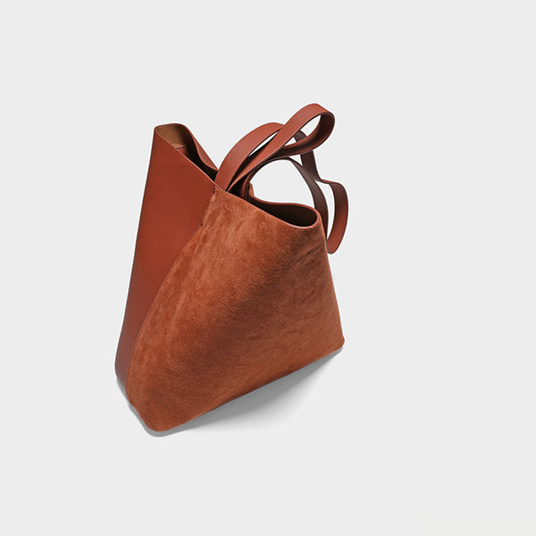 Womens Genuine Leather Brown Tote Bags Purse Handbags Cross Shoulder Bag Online fashion