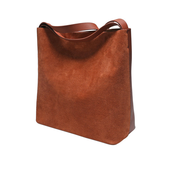 Womens Genuine Leather Brown Tote Bags