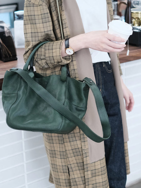 Womens Genuine Leather Bucket Bags Brown Leather Crossbody Bag Beautiful