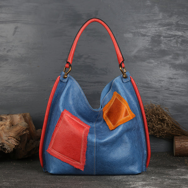 Womens Genuine Leather Hobo Handbags Tote Bags Purses for Women Accessories