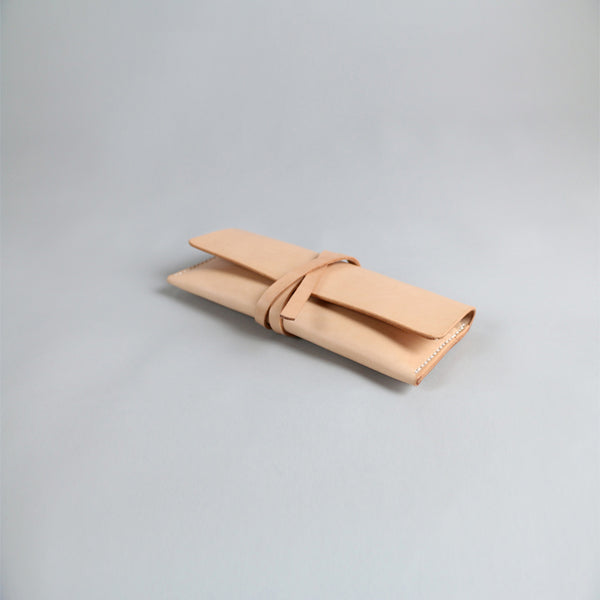 Womens Handmade Slim Leather Long Wallets Purse Clutch for Women Details