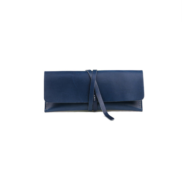 Womens Handmade Slim Leather Long Wallets Purse Clutch for Women Genuine Leather