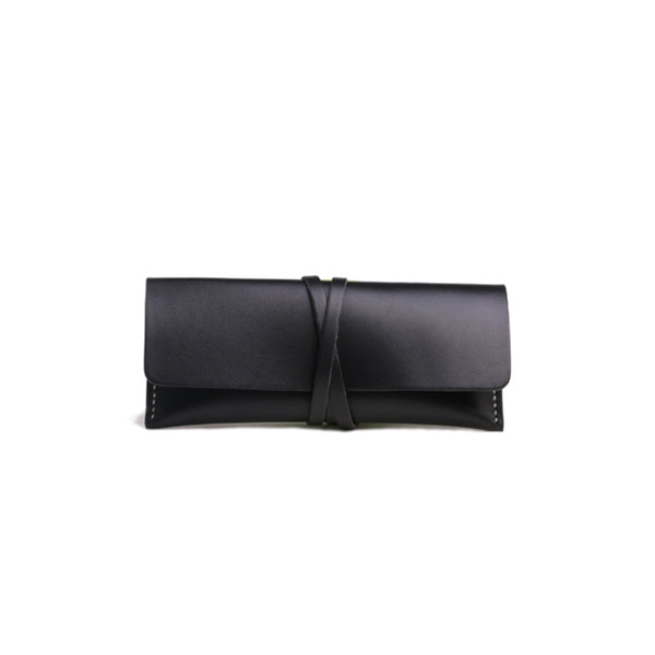 Womens Handmade Slim Leather Long Wallets Purse Clutch for Women Unique