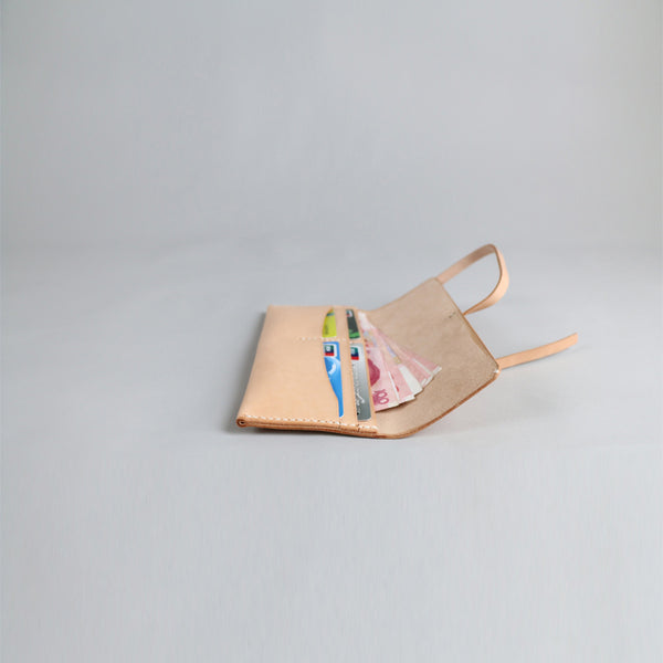 Womens Handmade Slim Leather Long Wallets Purse Clutch for Women cute