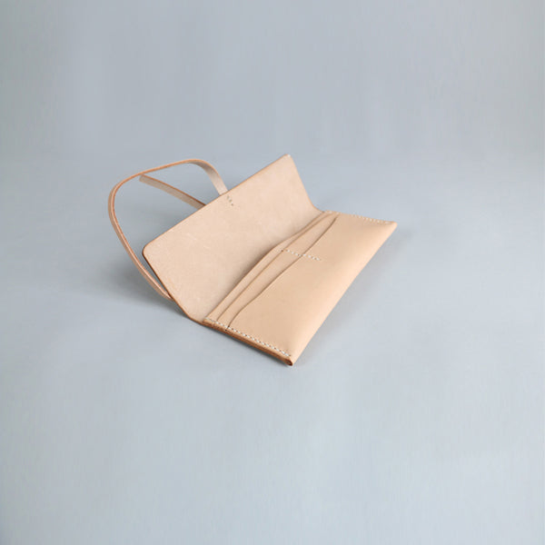 Womens Handmade Slim Leather Long Wallets Purse Clutch for Women fashion