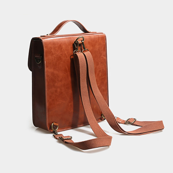 Womens Leather Backpack Purse Crossbody Laptop Messenger Bag Book Bags for Women fashion