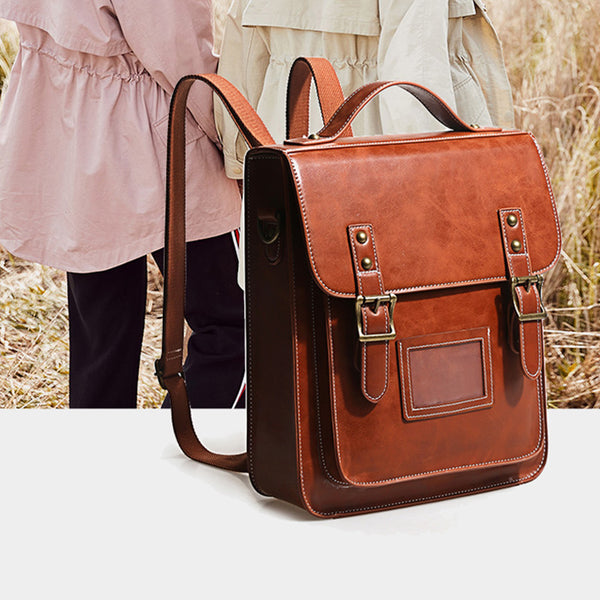 Womens Leather Backpack Purse Crossbody Laptop Messenger Bag Book Bags for Women quality