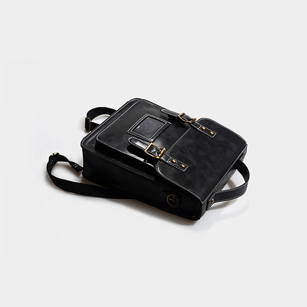 Womens Leather Backpack Purse Crossbody Laptop Messenger Bag Book Bags for Women small