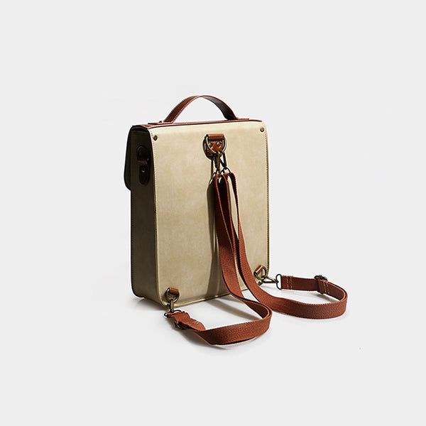 Womens Leather Backpack Purse Crossbody Laptop Messenger Bag Book Bags for Women stylish
