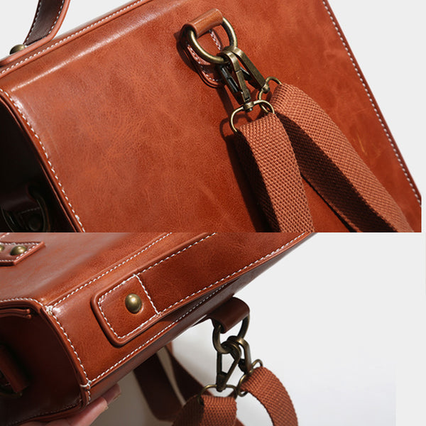 Womens Leather Backpack Purse Crossbody Laptop Messenger Bag Book Bags for Women stylish