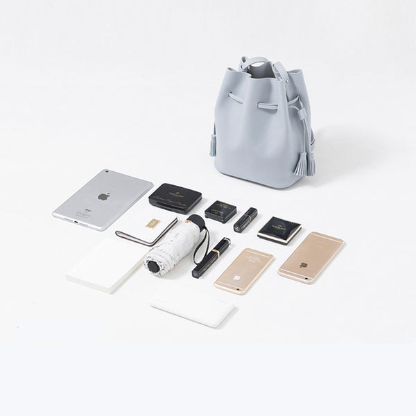 Womens Leather Bucket Bag Small Crossbody Bags Purse for Women Unique