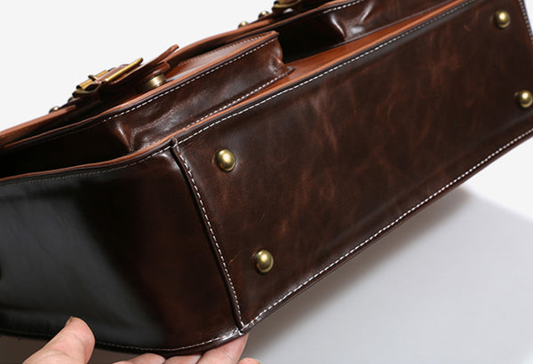 Womens Leather Crossbody Laptop Messenger Bag Messenger Backpack for Women quality