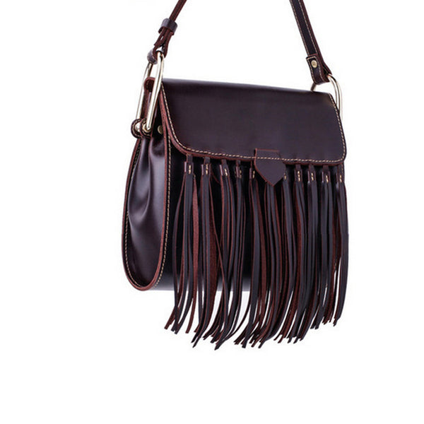 Womens Leather Fringe Crossbody Bag Western Purses Cross Shoulder Bag for Women Designer
