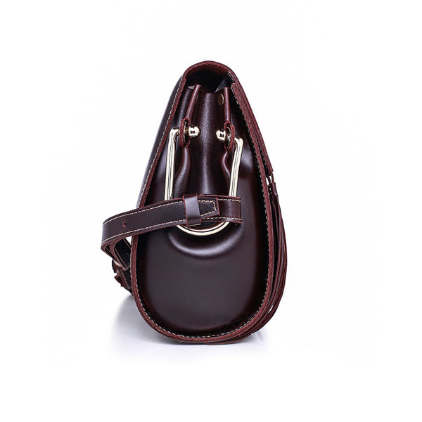 Womens Leather Fringe Crossbody Bag Western Purses