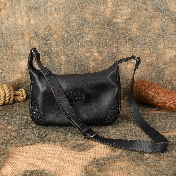 Ladies Leather Hobo Shoulder Bag Genuine Leather Crossbody Bags