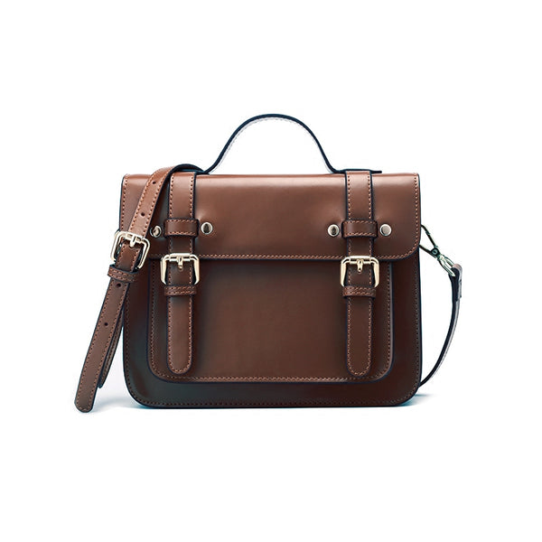 Womens Leather Satchel Bag Leather Crossbody Bag for Women Vintage Bag coffee