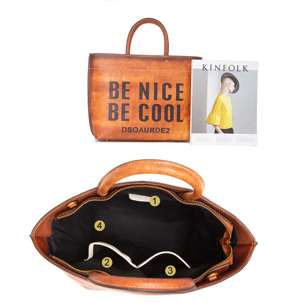 Womens Leather Tote Bag Large Capacity Handbags Purses for Women Chic