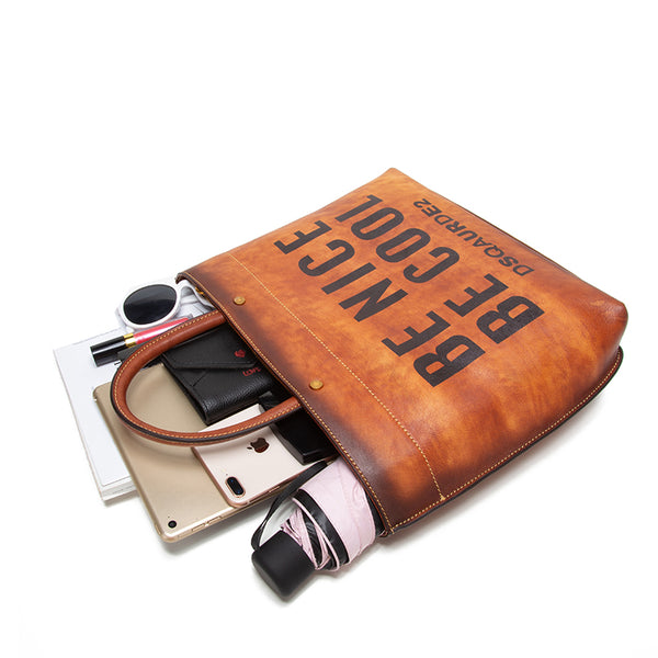 Womens Leather Tote Bag Large Capacity Handbags Purses for Women