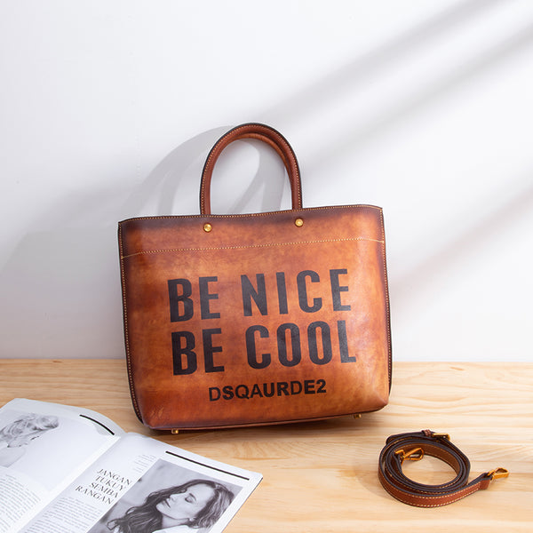 Large Capacity Womens Leather Tote Handbags Purses for Women