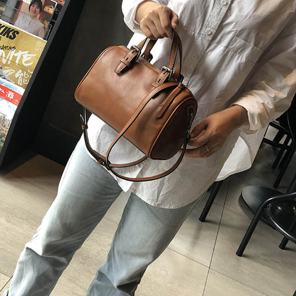 Womens Leather Trending Handbags Boston Bag Cross Shoulder Bag For Women Casual